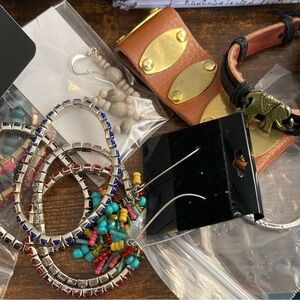 Multicolor Beaded Bracelets and Earrings Bundle